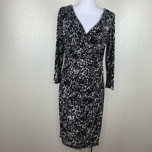 Lauren RL print dress long sleeves
